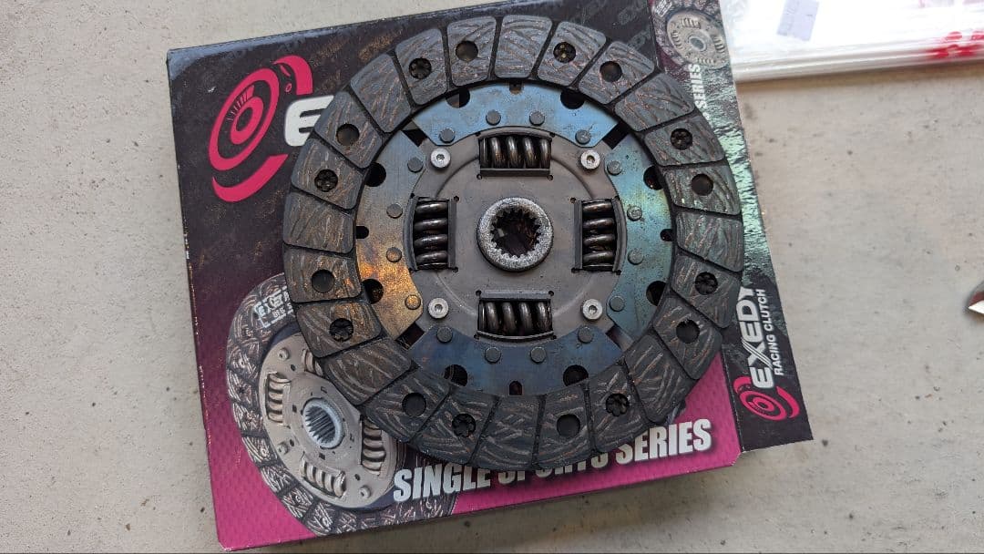 EXEDY ウルトラファイバー クラッチディスク JA11後期用 400km使用