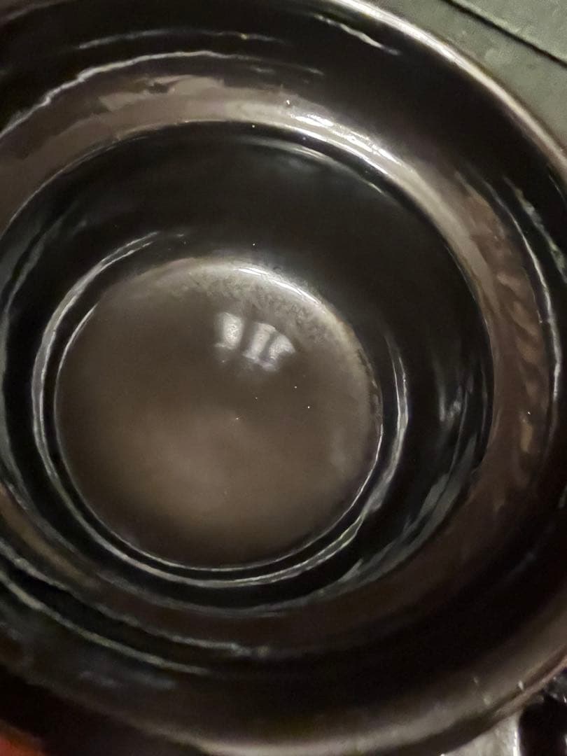 あ*0様 雲井窯　御飯鍋 黒楽 美品 土鍋 中川一辺陶