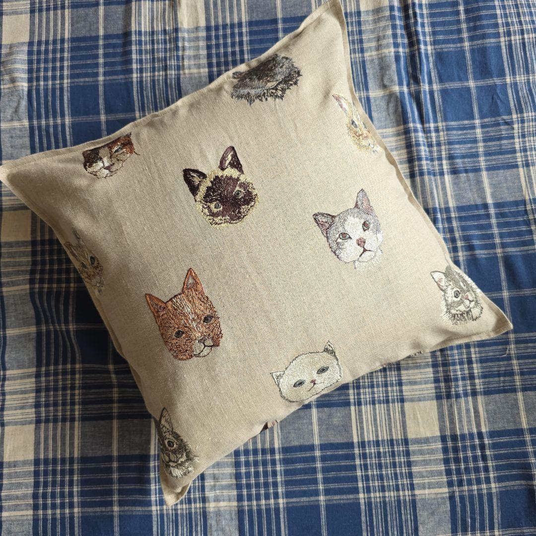 ハンドメイド　クッシヨンカバー　2点セット