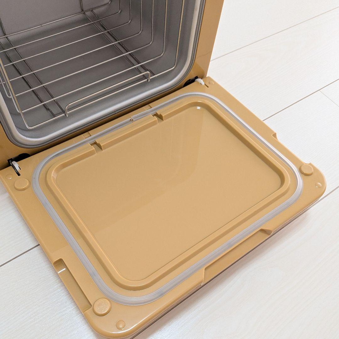 【極美品】タオルウォーマー C-080 前開き 8L 小型 ホットキャビ 木目調