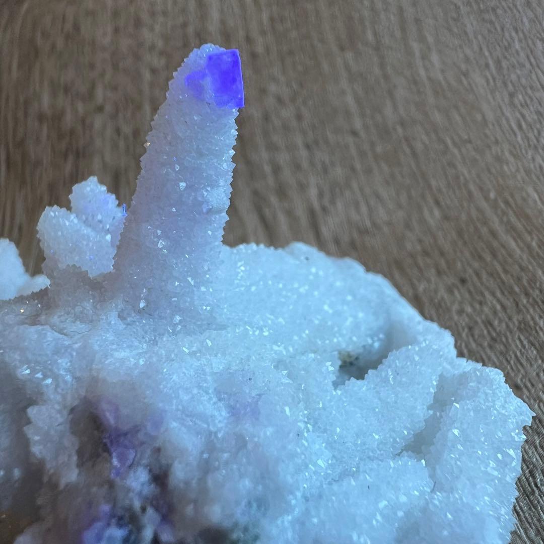 仮晶 水晶 ドゥルージー フローライト A1 共生 鉱物 標本 原石