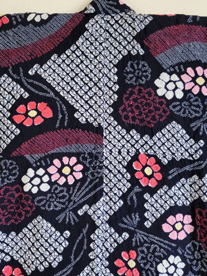 有松鳴海絞り　浴衣　美品