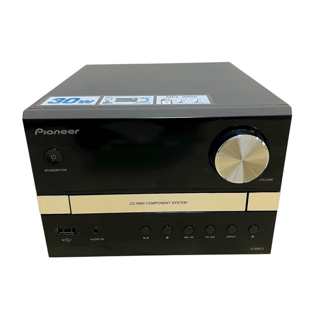 【良品】PioneerパイオニアCDミニコンポ X-EM22 リモコン付