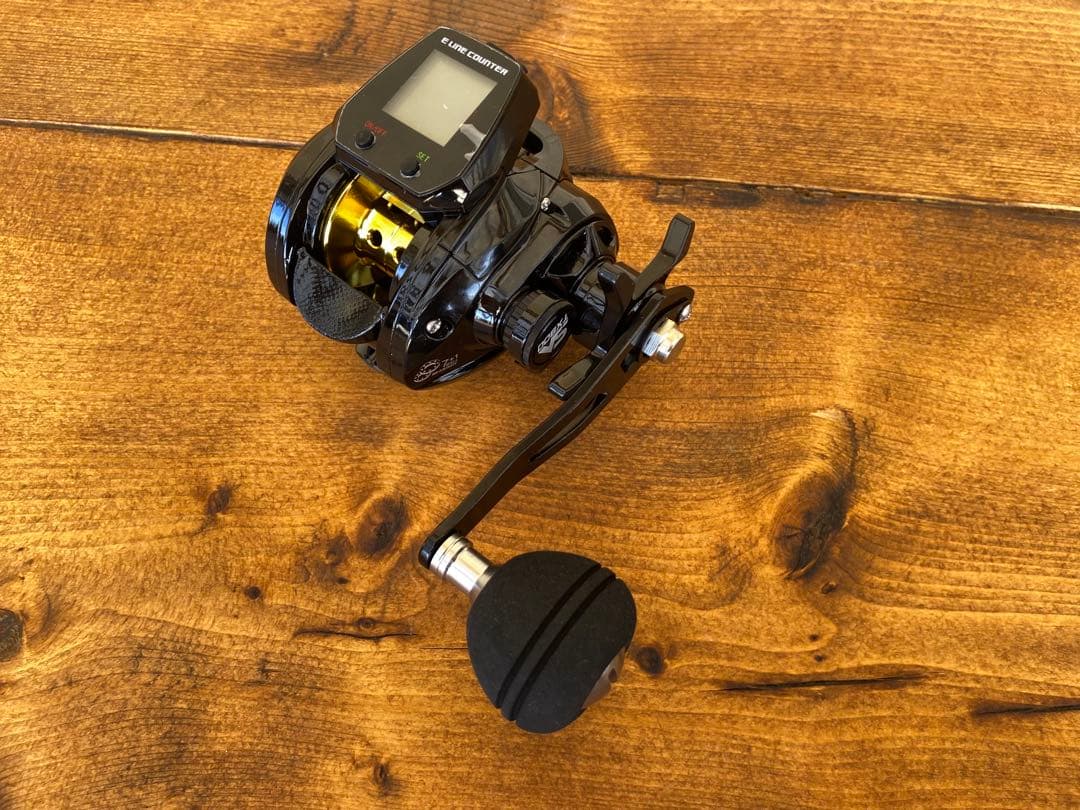 ジギングロッド　デジタルカウンター付きベイトリール　イカメタル　2wayティップ