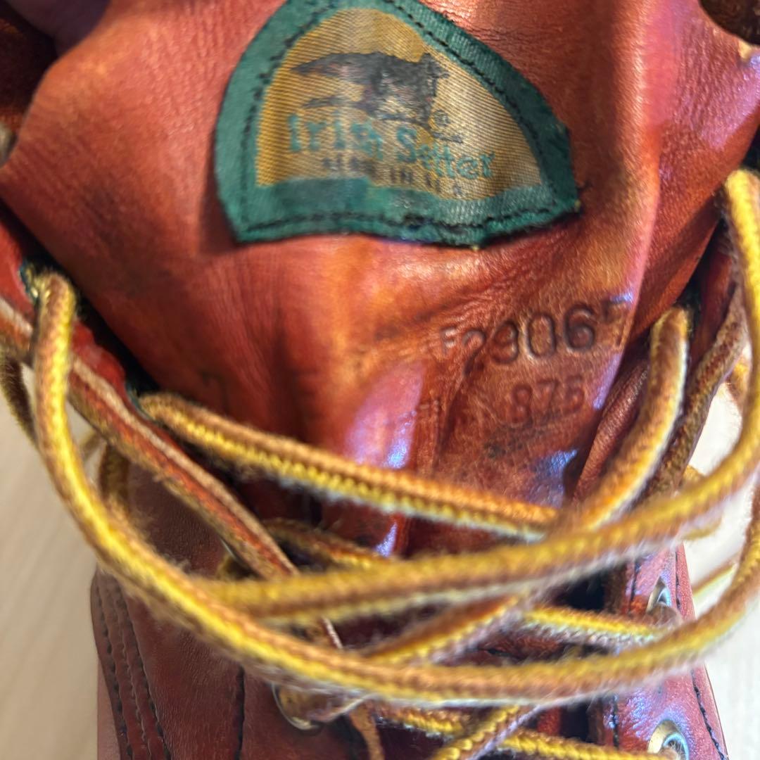 【希少/90s】レッドウィング 875 半円犬タグ 赤茶 オリジナル箱付 7E