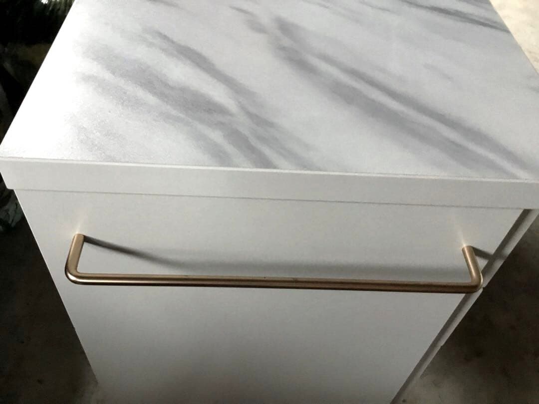 Francfranc エルドラド コスメデスク 白 大理石調 フランフラン