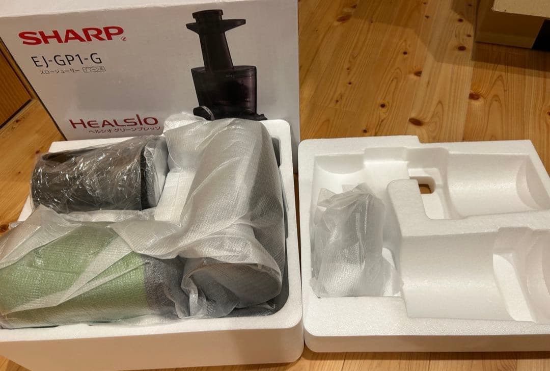 SHARP EJ-GP1-G ヘルシオ　グリーンプレッソ　スロージューサー