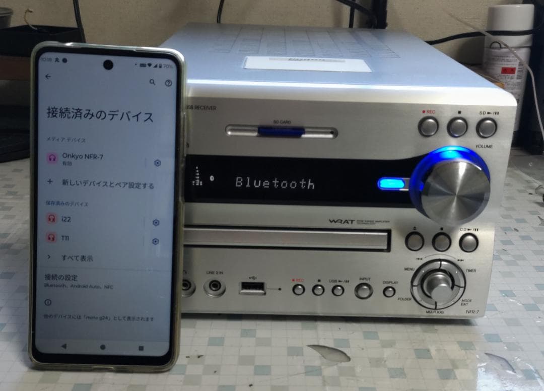 ONKYO オンキョー NFR-7 CD/SD/USB コンポ 動作良好・美品