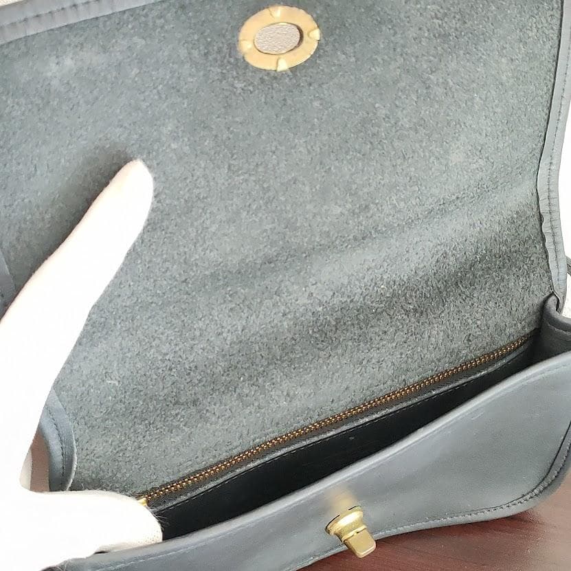 COACH オールドコーチ ショルダーバッグ レザー ターンロック 斜め掛け