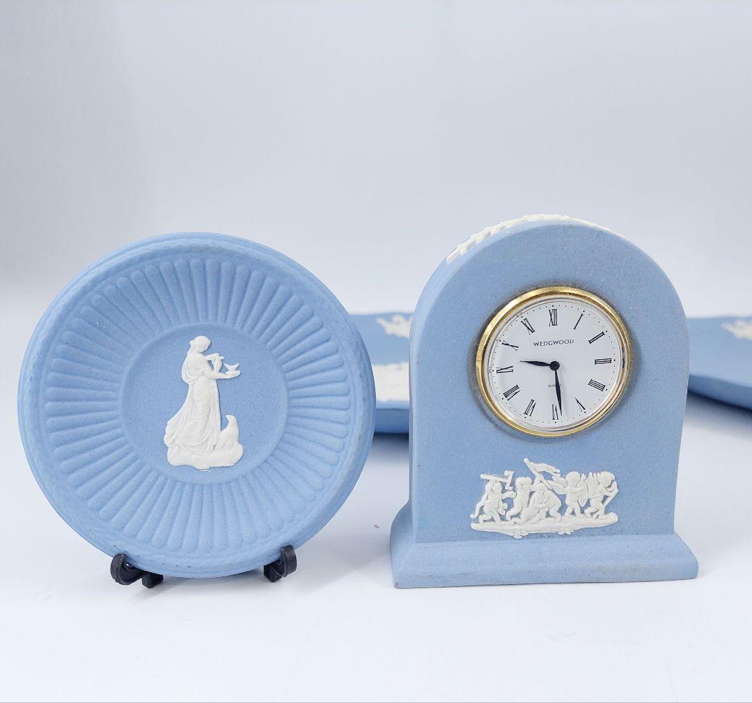 Wedgewood ジャスパー 花瓶 プレート 時計他 13点まとめて