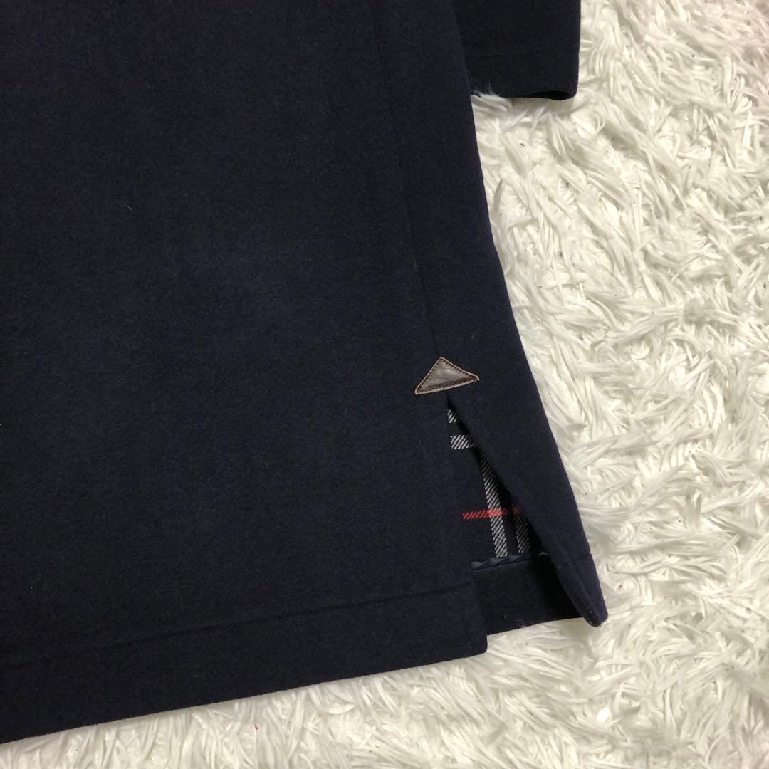 バーバリーズ　ダッフルコート　カシミヤ　ネイビー