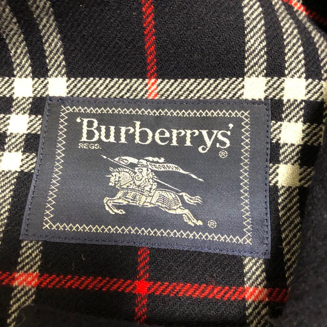 バーバリーズ　ダッフルコート　カシミヤ　ネイビー