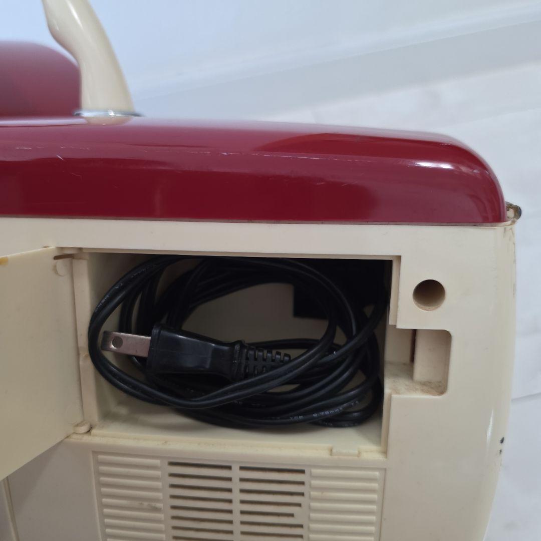 アンティーク1996年製☆レトロ ラジオカセットプレーヤー 赤クリーム