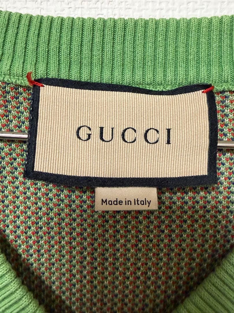 もち Gucci アーガイル柄 ベスト Mサイズ