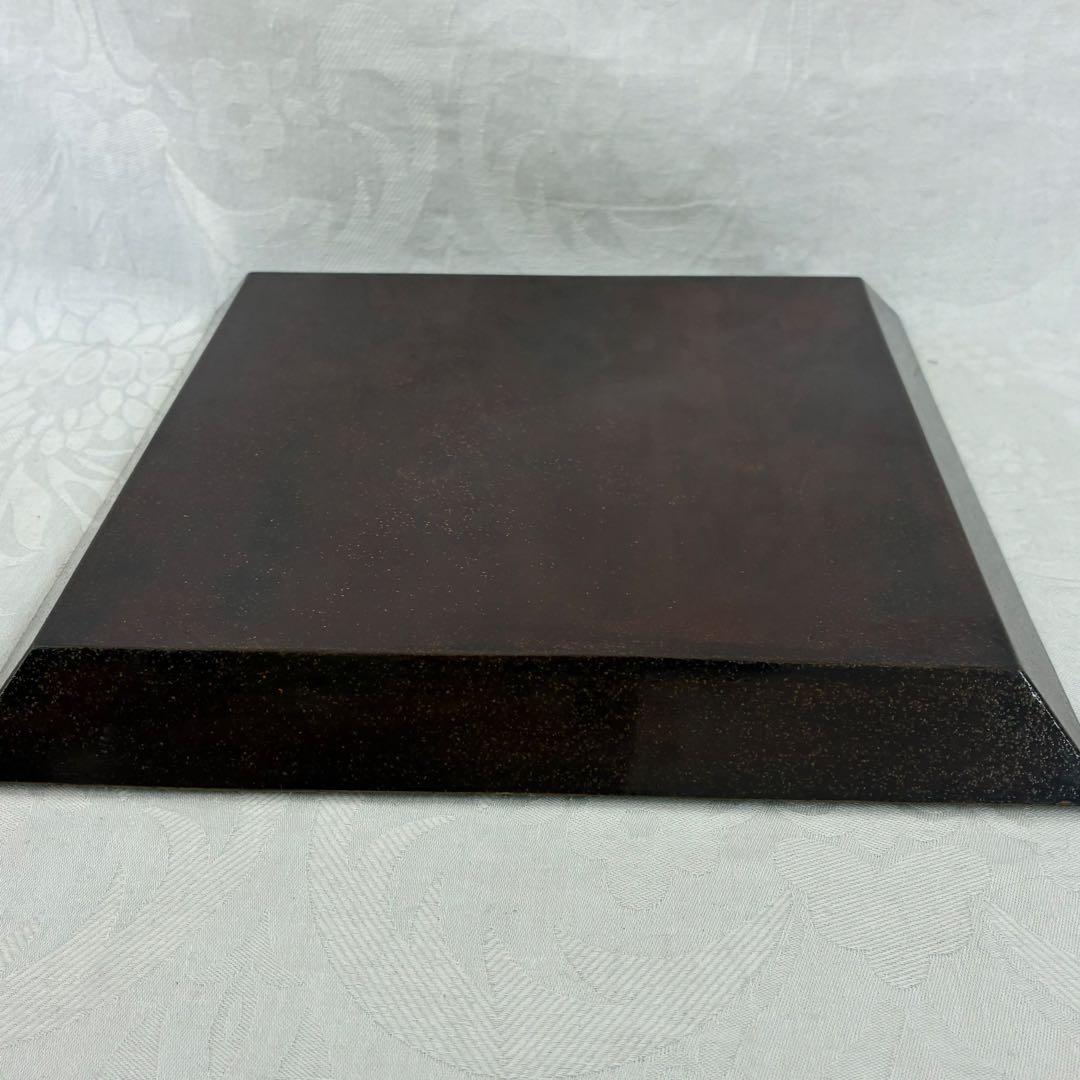 蒔絵 四方盆 へちま 螺鈿 共箱 木製 蒔絵盆 香盆 茶道具 骨董品