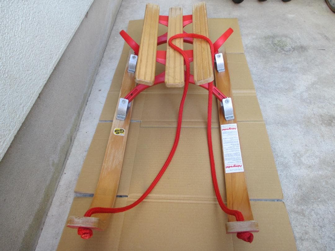 貴重!!　70's　西ドイツ製　Swingrodel　木製ソリ　デッドストック