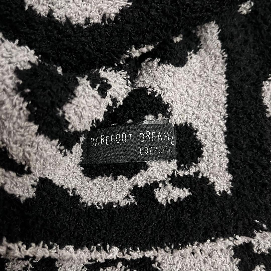 【新品未使用】ベアフットドリームス　ブランケット　ヒョウ柄　レオパード　ブラック