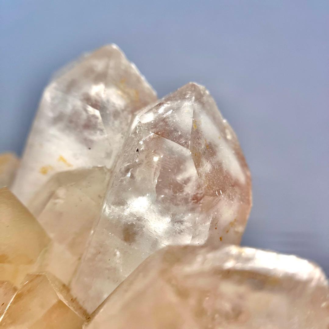 ヒマラヤ　マニカラン　水晶クラスター　希少　レア　ファントム　ピンクマニカラン