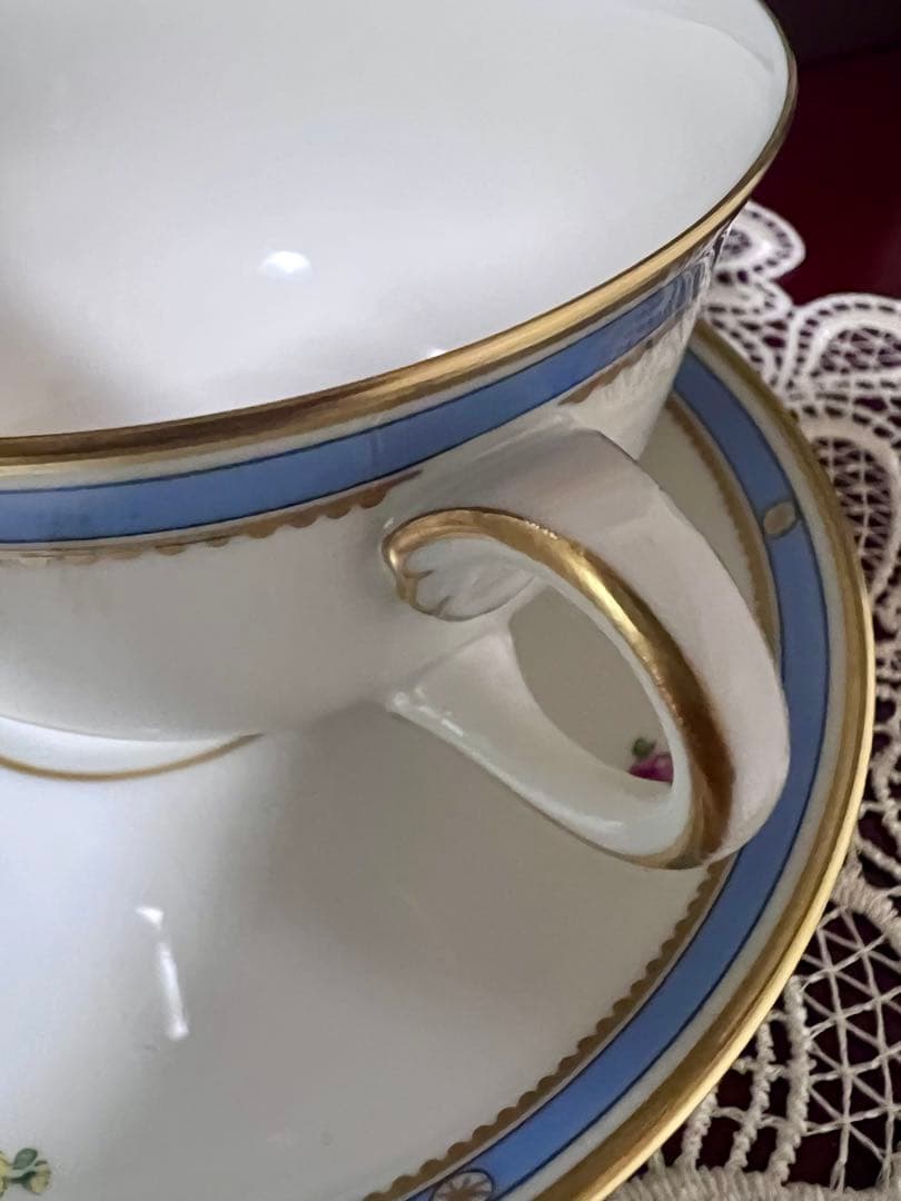 アウガルテン　ビーダーマイヤー　シューベルトタイプ　スープカップ