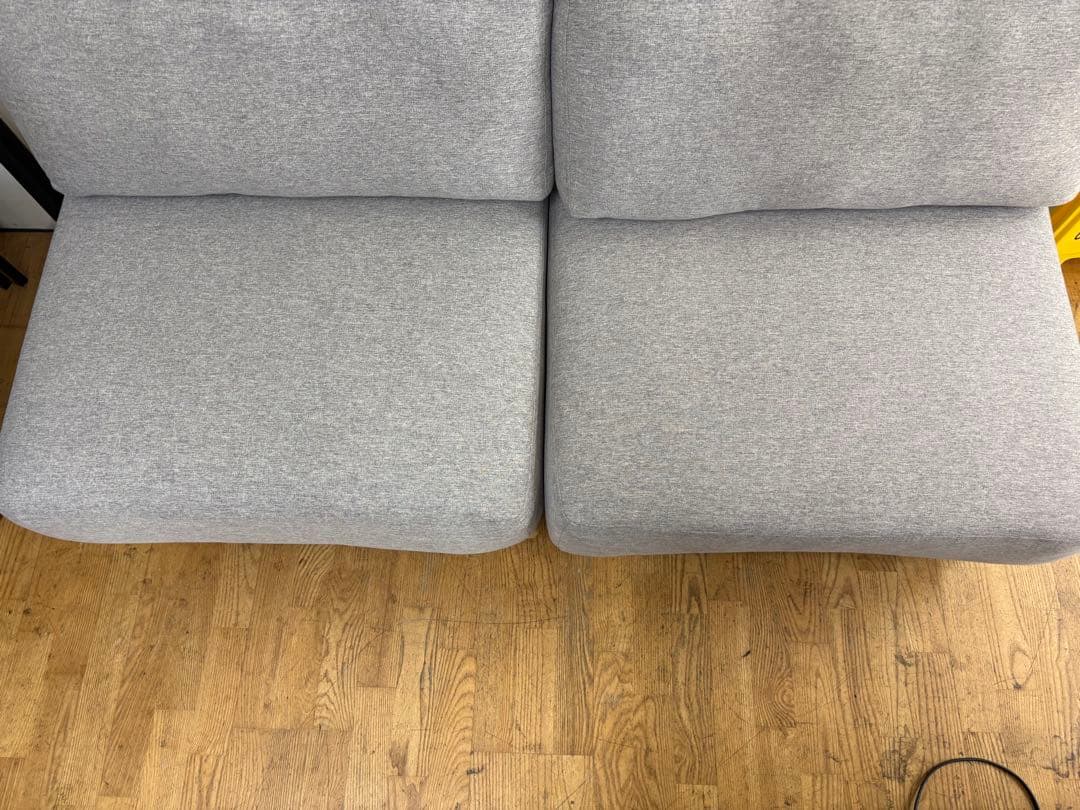 M093 2人掛けソファ グレー ファブリック 1580mm幅