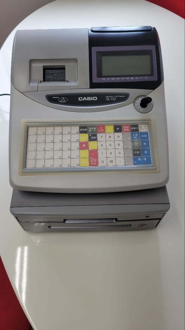 CASIO 電子レジスター TK-110 グレー