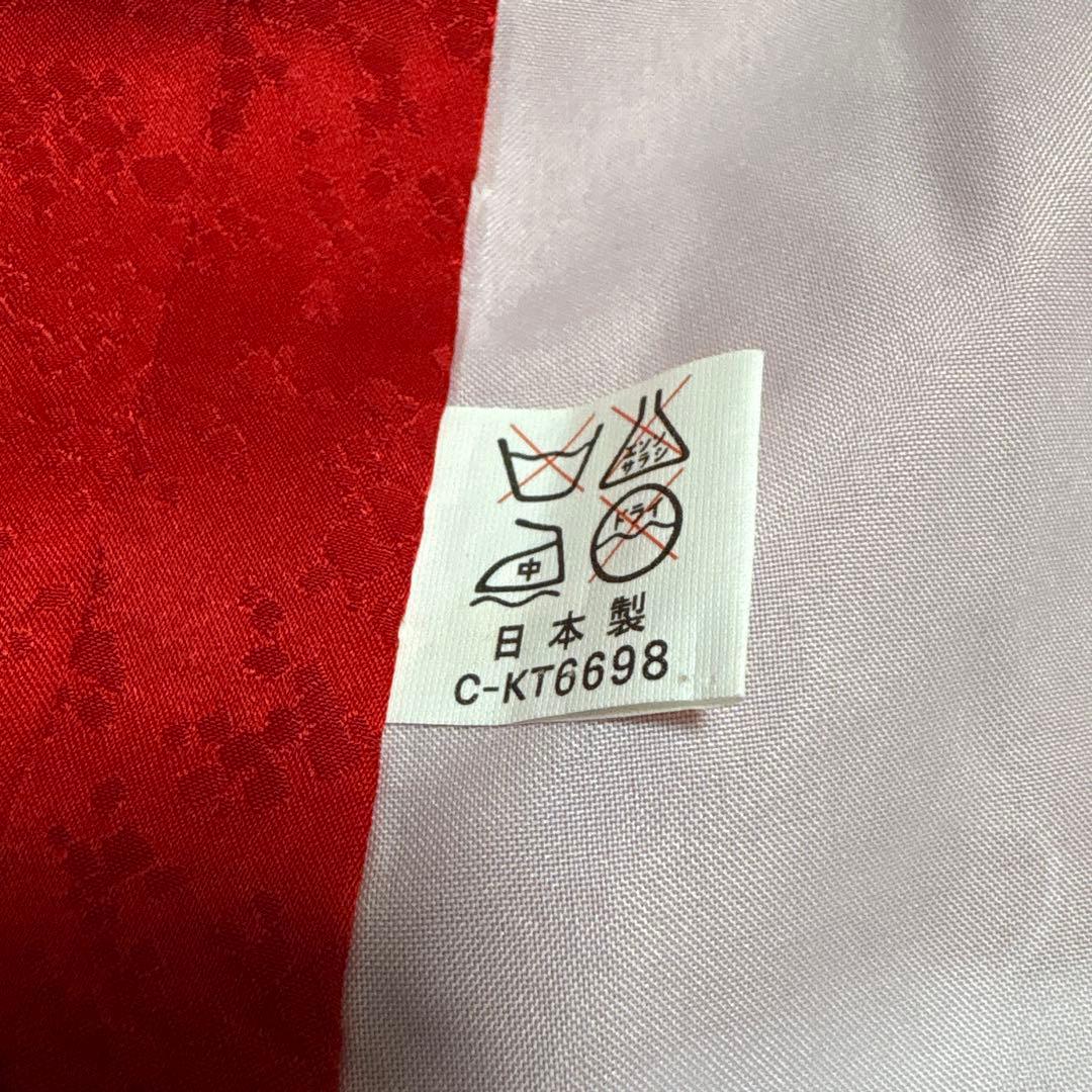 161 正絹　真紅×絞り　疋田　7歳 七五三着物フルセット　和装小物　袋帯