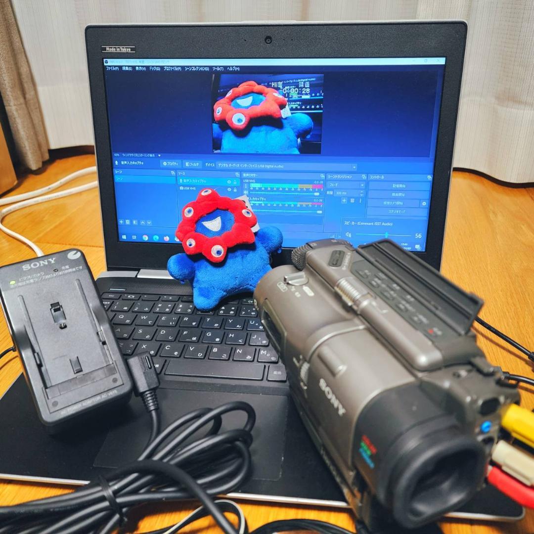【動作確認済】SONY Hi8 高画質 CCD-TR1 ビデオカメラ セット