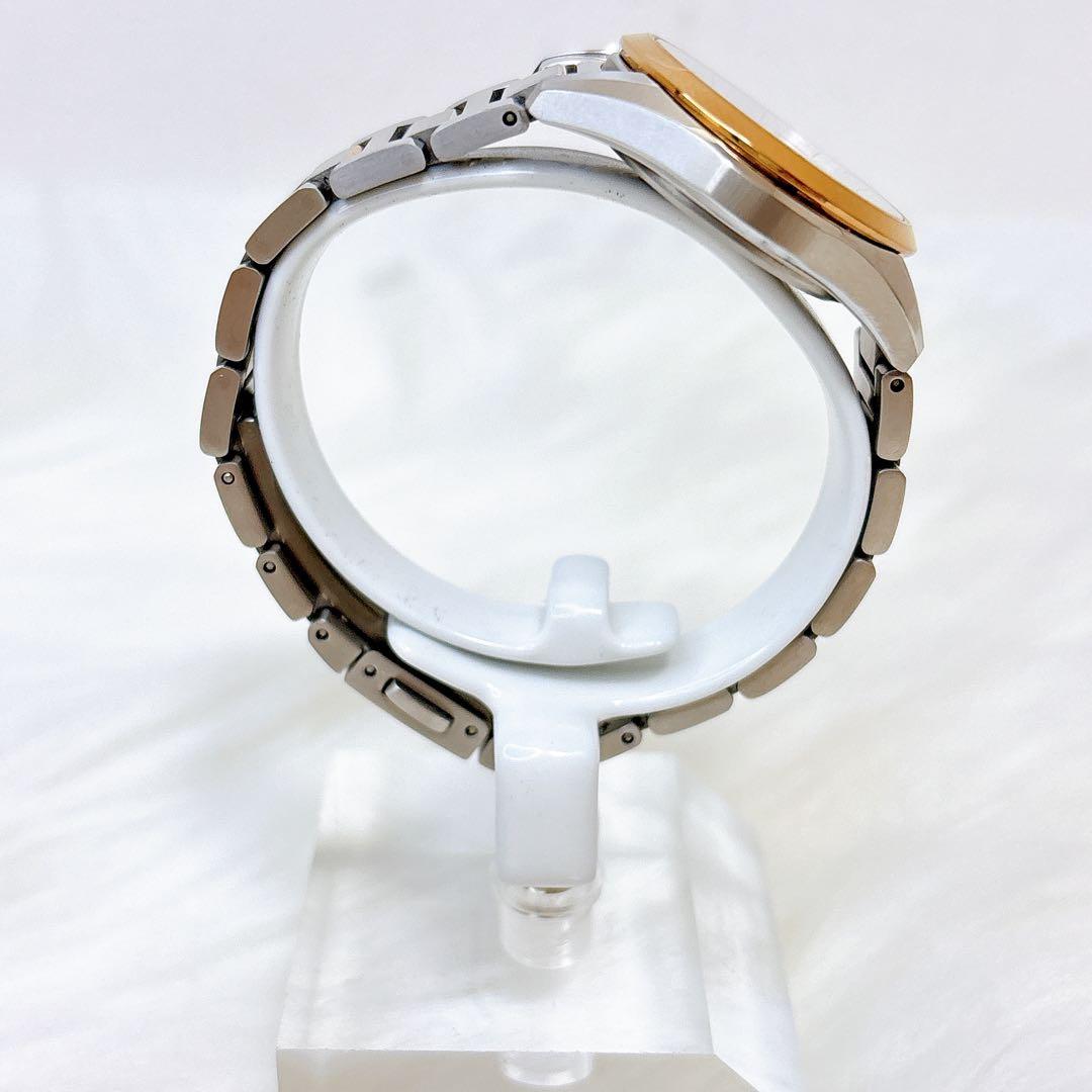 稼働美品✨シチズン　エクシード　電波ソーラー　ピンクゴールド　チタン