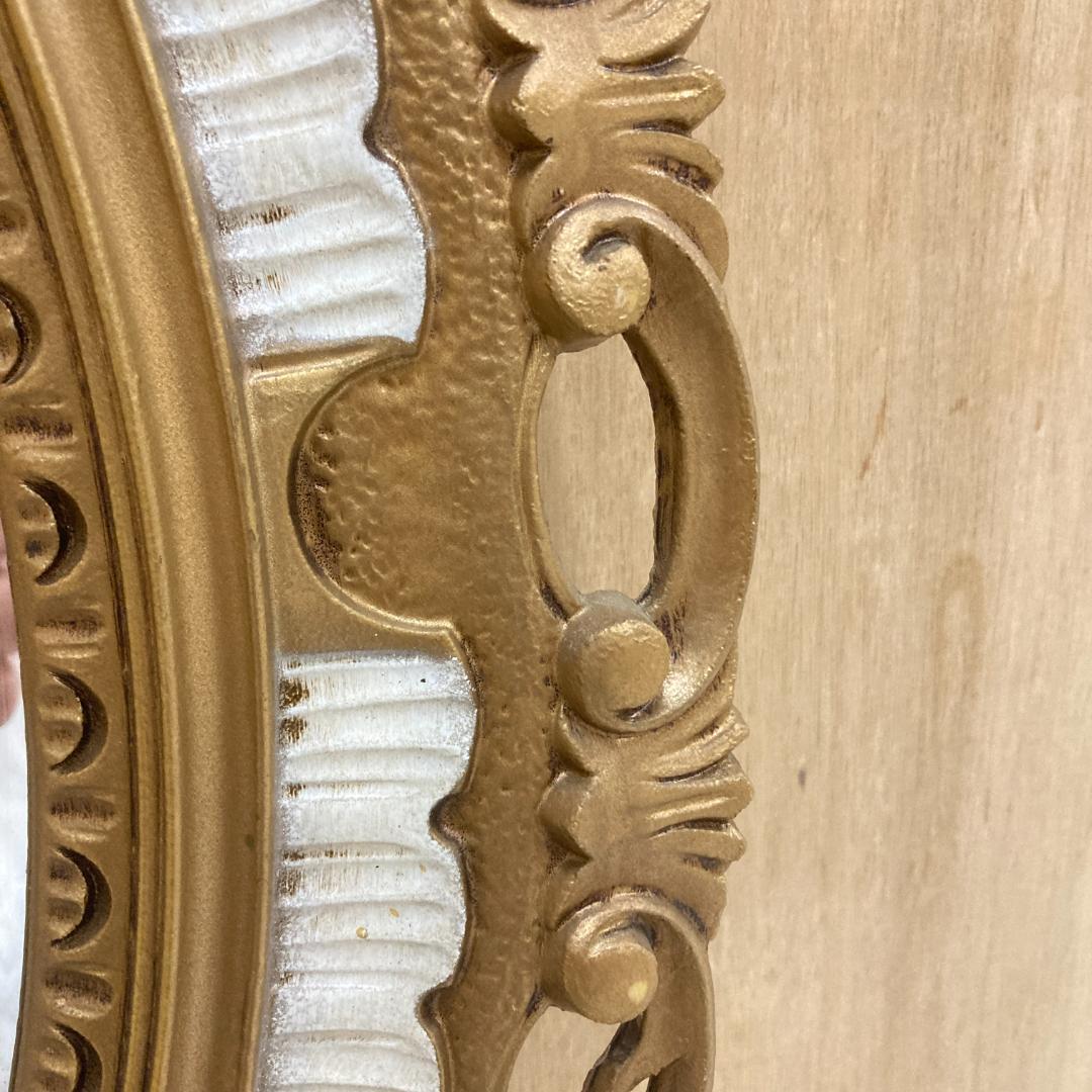 イタリア　アンティーク調　エレガント　彫刻　ウォールミラー　壁掛け　鏡