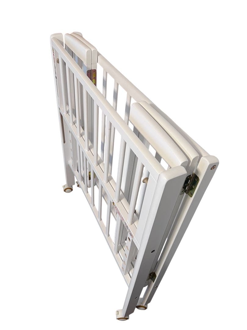 週末だけ値下げ⭐︎ 大和屋 ベビーベッド リリト　ホワイト　専用マットレス付き