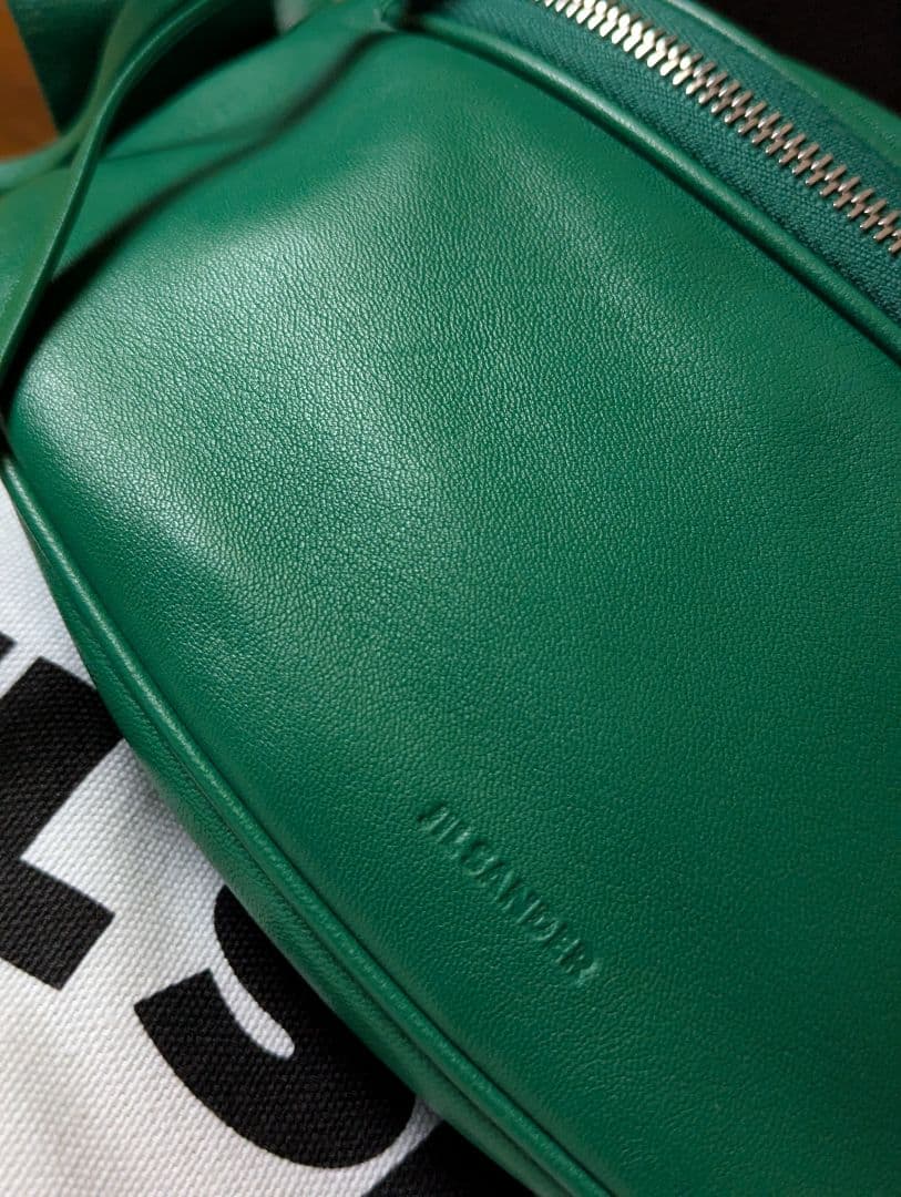 2022ss JIL SANDER ムーンベルトバッグ グリーン ボディバッグ