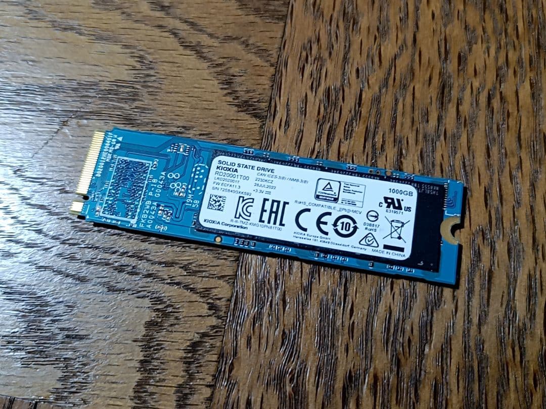 キオクシア M.2SSD1TB NVMe EXCERIA PLUS G2 TLC