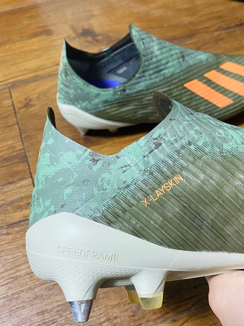 アディダス エックス 19+ SG(グリーン×オレンジ)