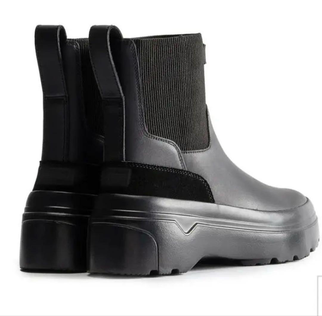 HUNTER レディース サイドゴアブーツ ブラック