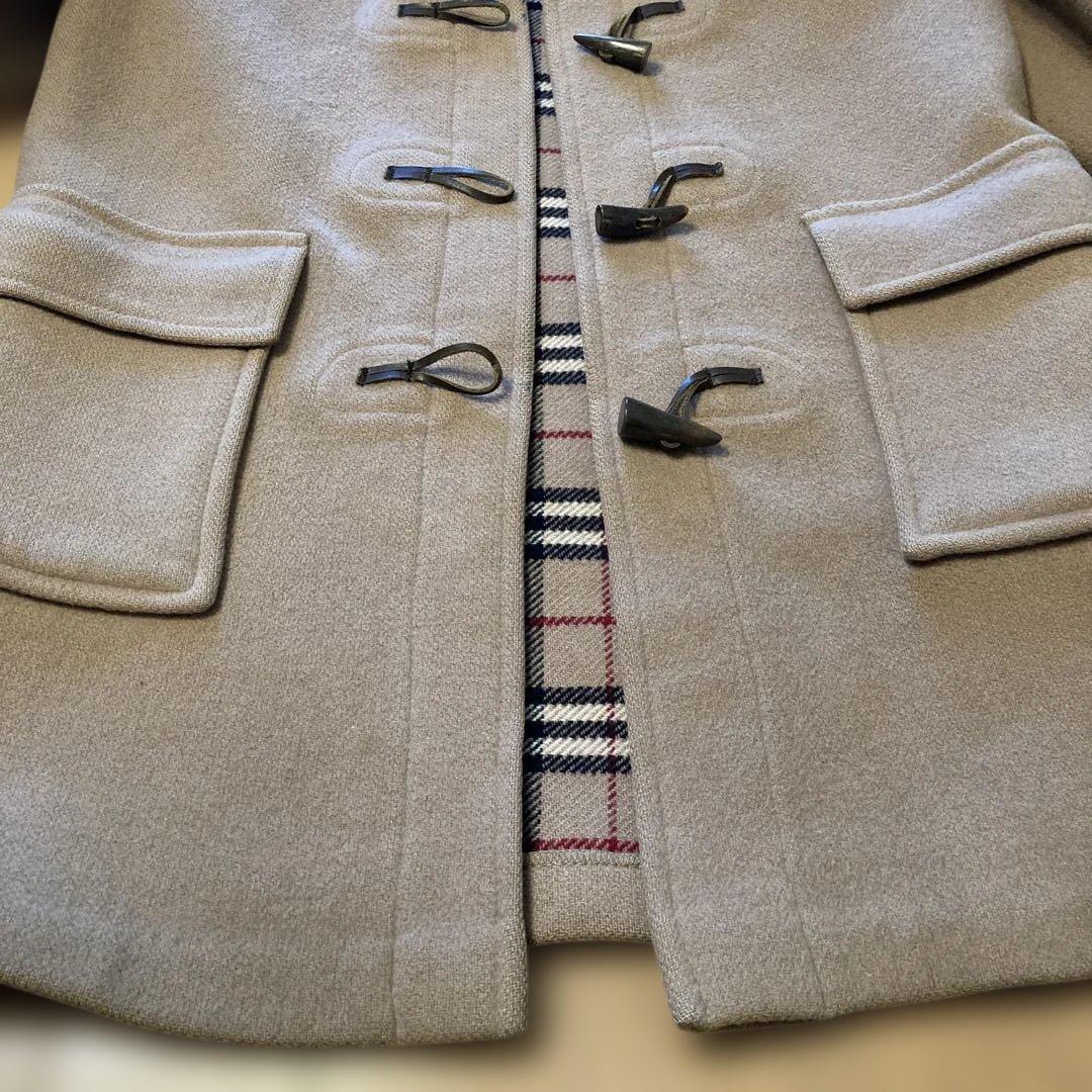 【コッペ&パティ】【美品】バーバリー　英国製　ダッフルコート　ノバチェック