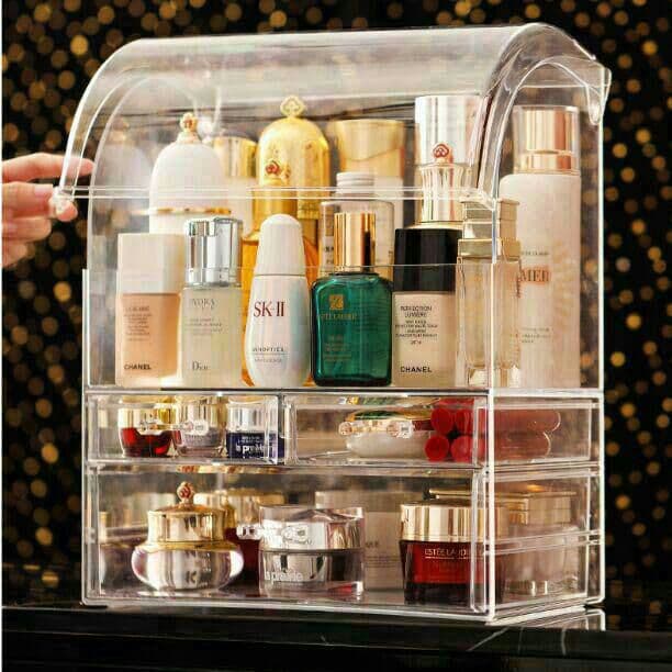 ブラック メイクボックス ケース 化粧品 コスメツール収納 ボックス