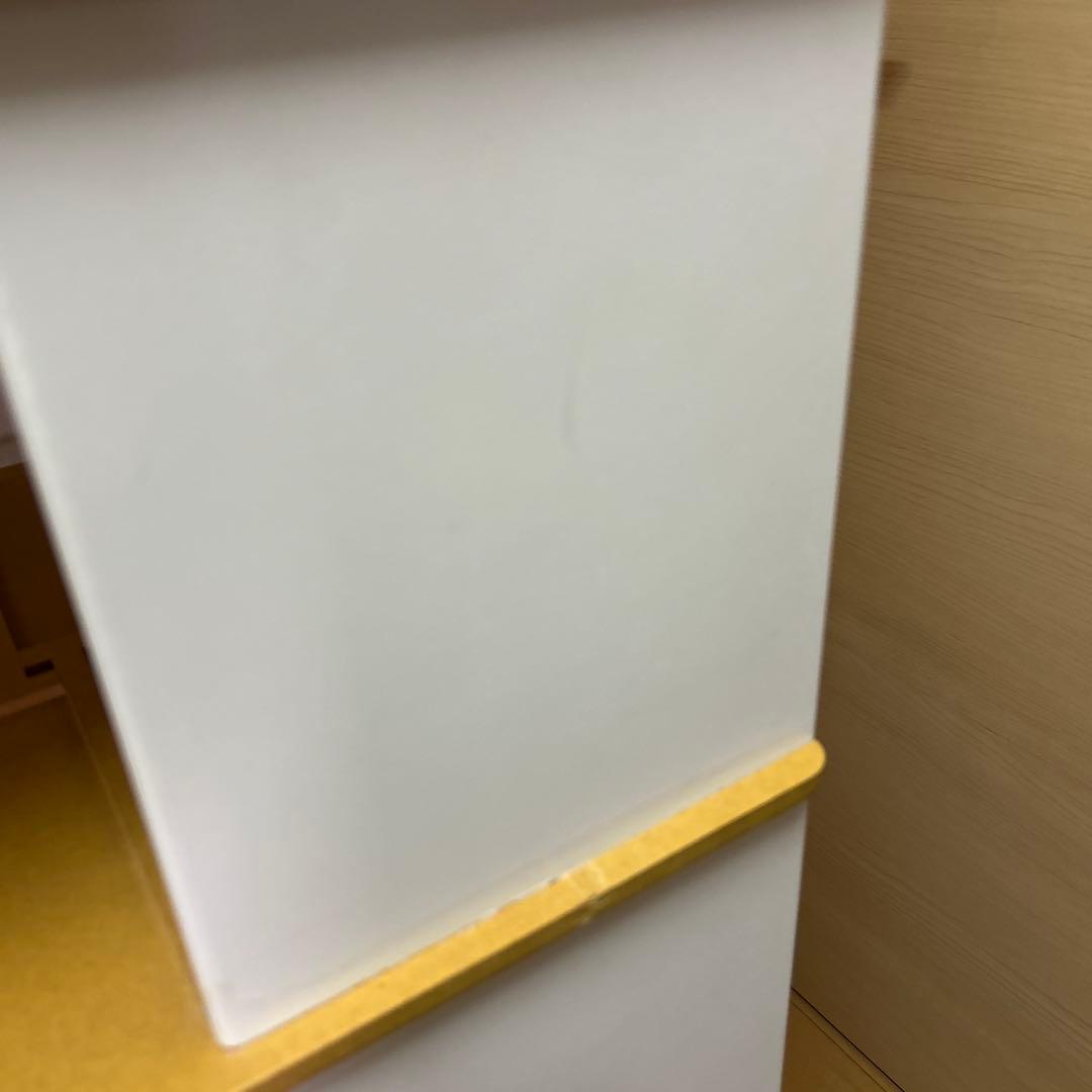 回転式　本棚　小物入れ　飾り棚　オープンシェルフ ホワイト　ナチュラル