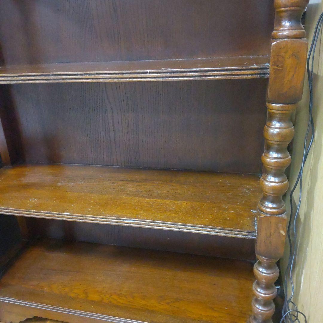 木製4段シェルフ ダークブラウン