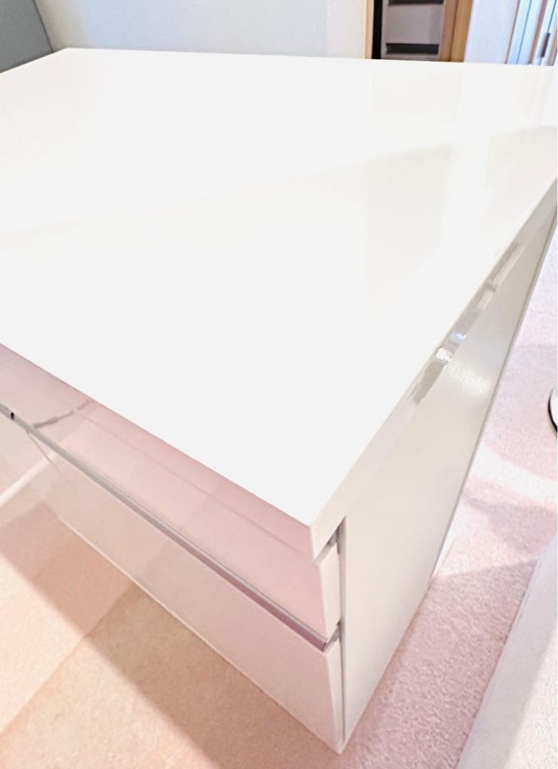 ニトリ　バーカウンター(マルチ2)80 BC WH 収納付き