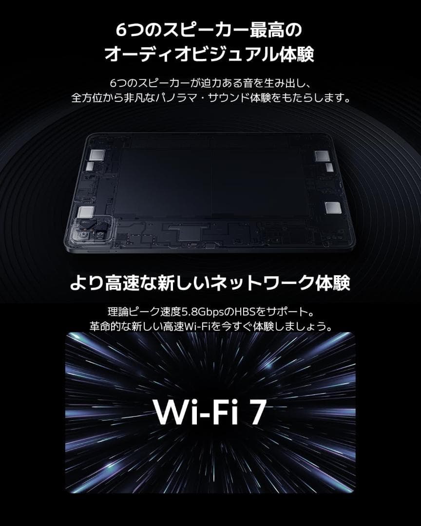 Androidタブレット本体 Xiaomi Pad 6S Pro 12.4 8+256GB 144Hz