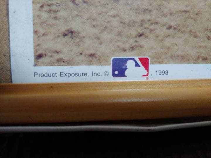 93年製·ベーブ・ルース額縁入り写真印刷