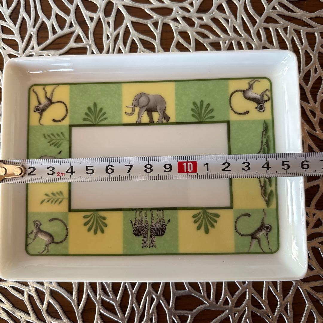 エルメス アフリカ スクエアプレート 未使用品！1枚 グリーン