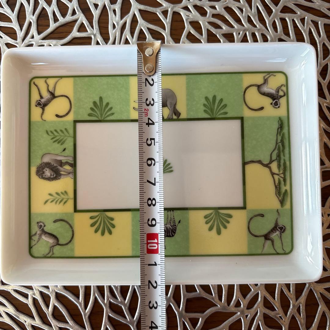 エルメス アフリカ スクエアプレート 未使用品！1枚 グリーン