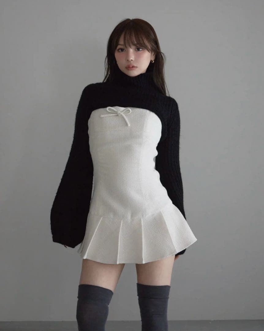 ワンピース andmarry Twiggy tweed mini dress