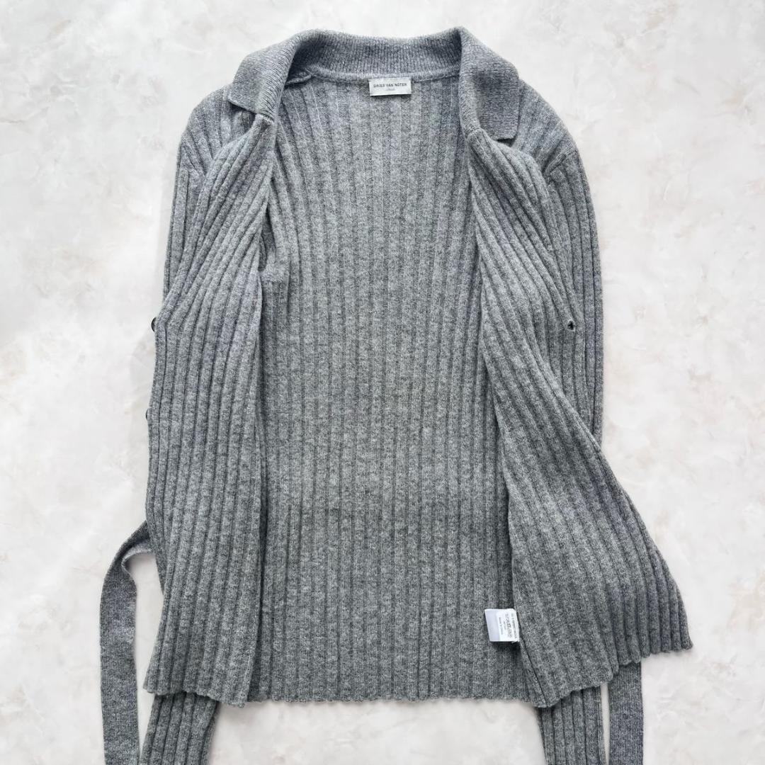 DRIES VAN NOTEN　ベルト付きカーディガン　ジャケット　ニット S