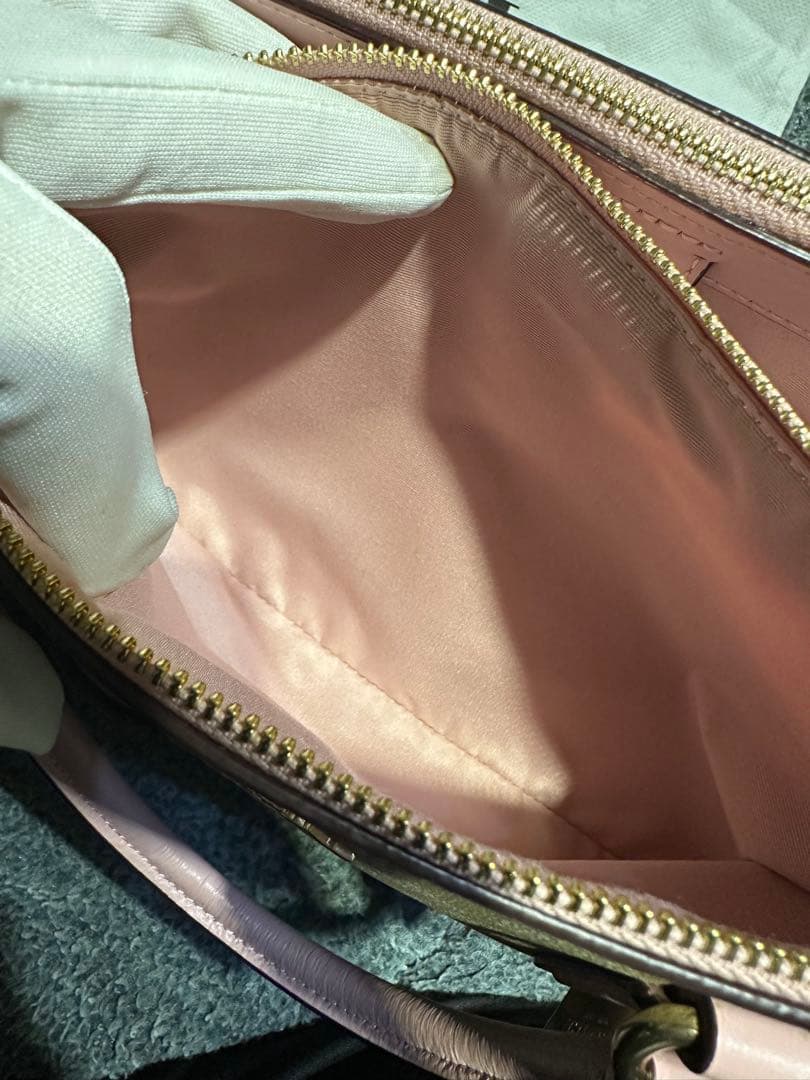 COACH ショルダーバッグ ベージュ ピンク 2WAY 美品