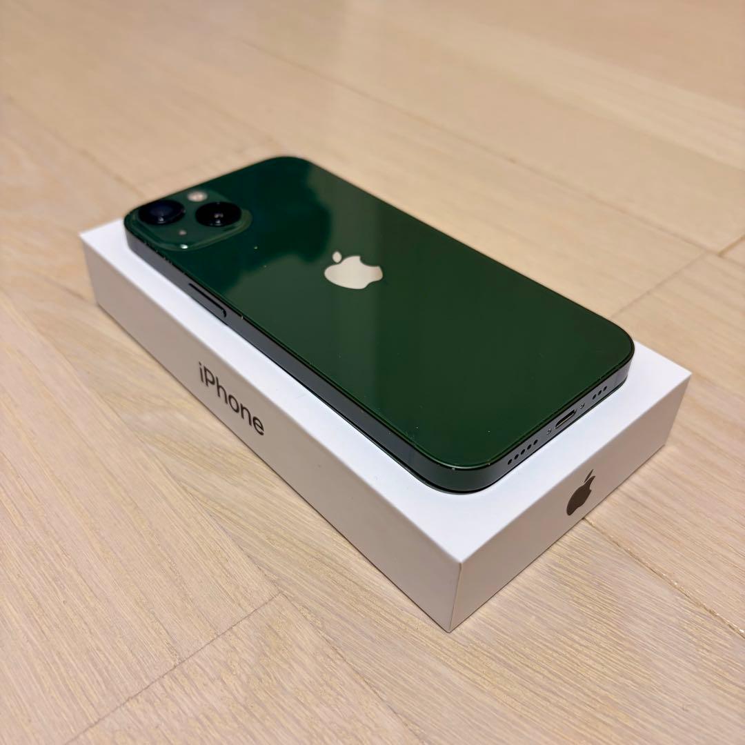 【美品・SIMフリー】iPhone13 256GB ミッドナイトグリーン