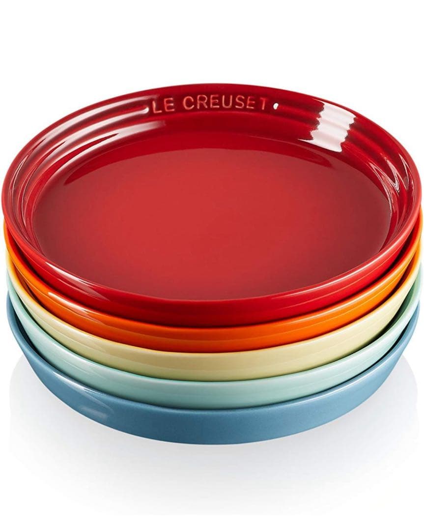LE CREUSET NeOラウンドプレート 22cm 5枚セット