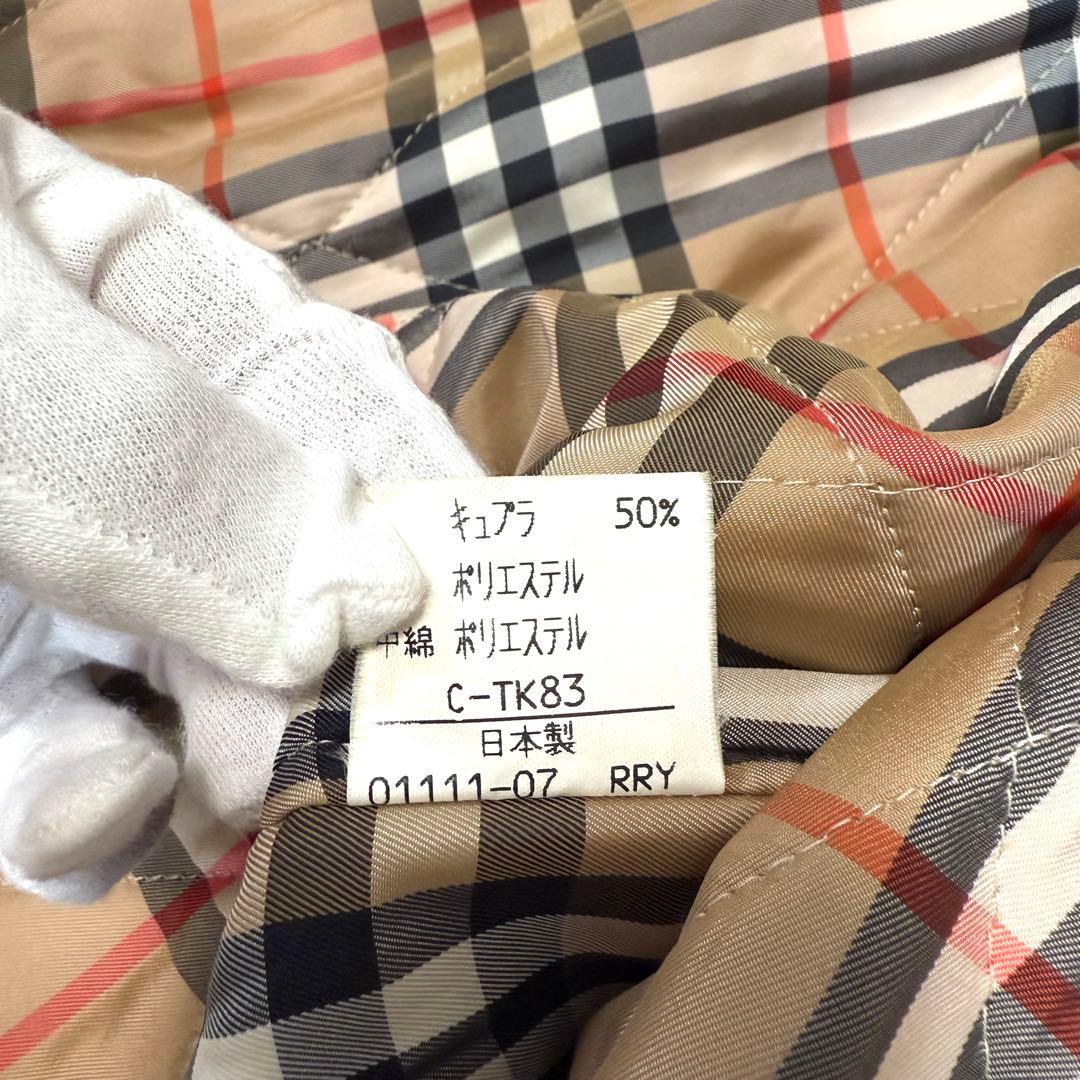 バーバリー Burberry 中綿ライナー付き モッズコート ノバチェック M