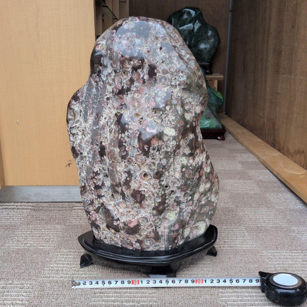 新潟産　梅花石　13キロ　鑑賞石　石 置物　オブジェ　インテリア